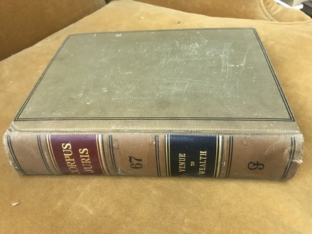 main photo of Vintage law book