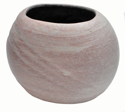 main photo of Vase, pottery, pink, oval