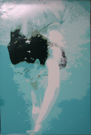 main photo of Unframed Cleared Poster; Overexposed Girl Swimming