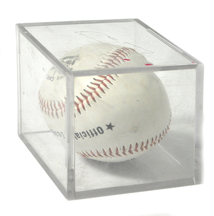 main photo of Clear Plexi Cube With Baseball Optional