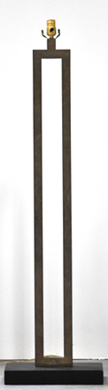 main photo of Floor Lamp Base; Open Rectangle dark bronze finish