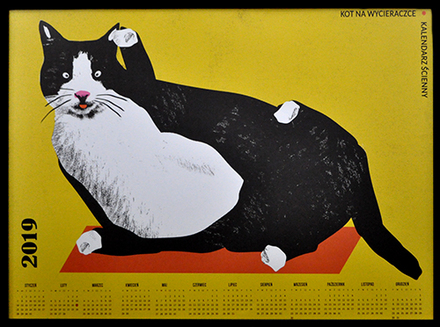 main photo of Cleared Poster, Cat calendar 2019
