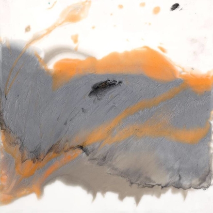 main photo of Abstract Painting in Grey & Orange