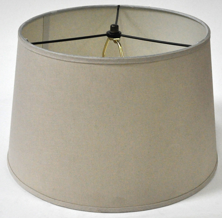 main photo of Lamp Shade, Cotton Beige tapered drum shape