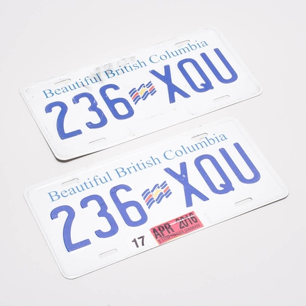 main photo of British Columbia Licence Plates - 236 XQU