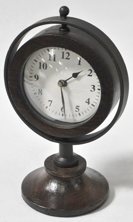 main photo of Clock Mantel Brown Wood