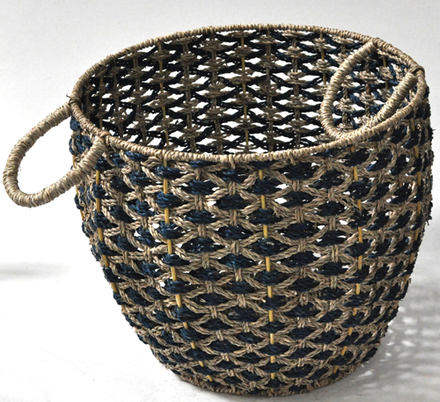 main photo of Basket Woven Natural Blue