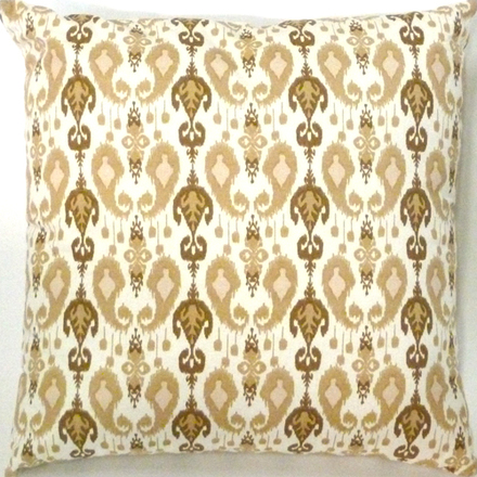 main photo of Pillow, Cotton, Beige with Taupe
