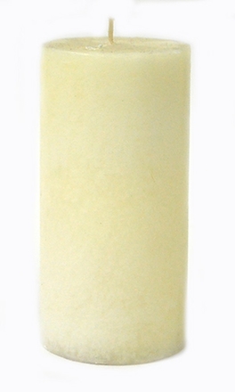 main photo of cylinder wax candle;