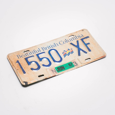 main photo of British Columbia Licence Plate - 1550 XF