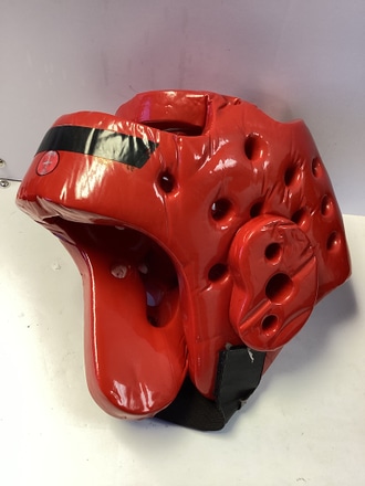 main photo of Red protective practice ring head gear