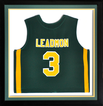 main photo of Cleared Framed Jersey, green basketball jersey