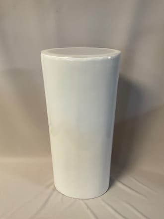 main photo of Tall White Oval Pedestal