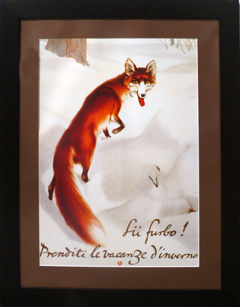 main photo of Cleared Poster, Fox in Snowy Forest