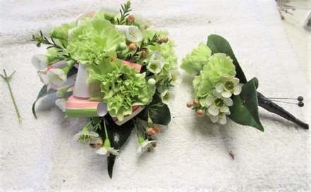 main photo of Fresh Floral Green Prom Flowers