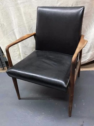 main photo of Arm Chair, Black Leather