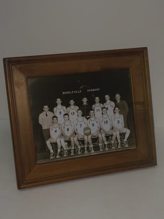 main photo of Basketball Photo 8X10" Light Wood Frame