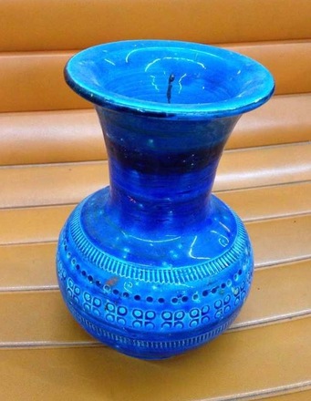 main photo of Blue Mid Century Vase