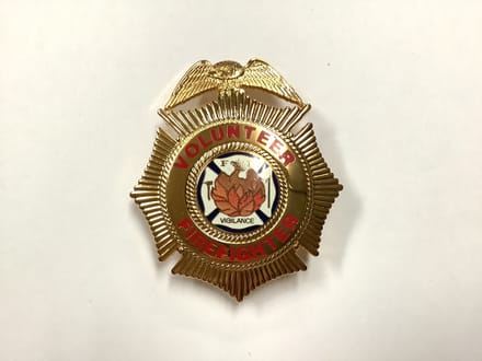 main photo of Badge ~ Gold Volunteer Firefighter