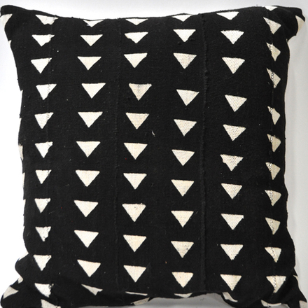 main photo of Pillow, African Mudcloth Rough Weave