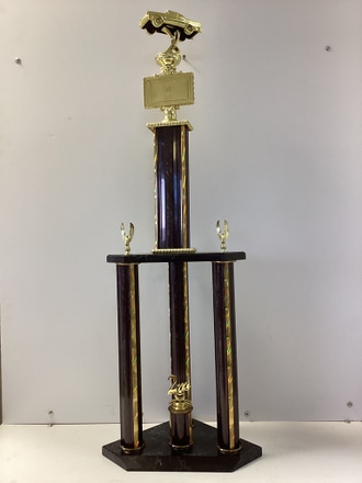 main photo of 2nd place car show trophy 33” tall