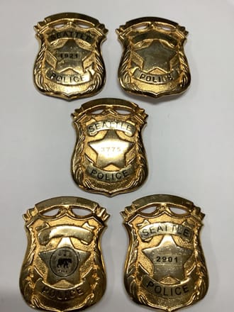 main photo of Badge ~ Gold Police Seattle / Period