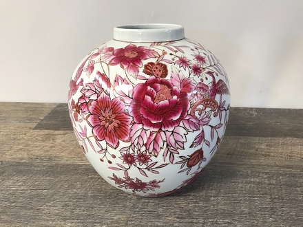 main photo of Asian Magenta Floral Vase