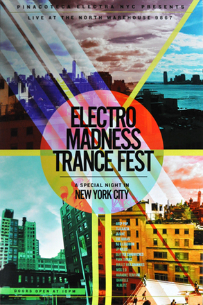 main photo of Unframed Cleared Poster; Event, "Electro Madness Trance Fest"