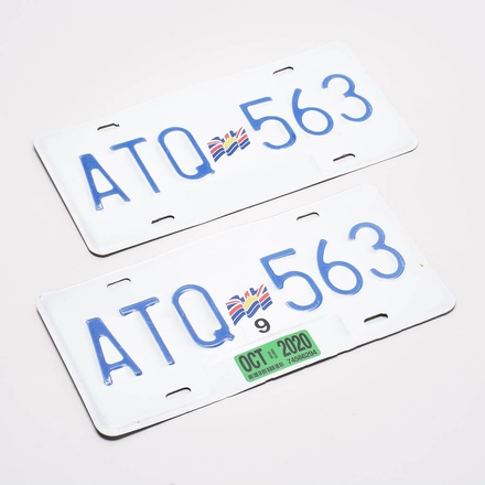 main photo of ND British Columbia Licence Plates - ATQ 563