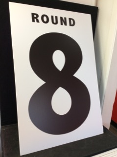 main photo of “Round 8" Boxing Sign