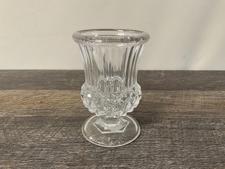 main photo of Small Cut Crystal Thistle Vase