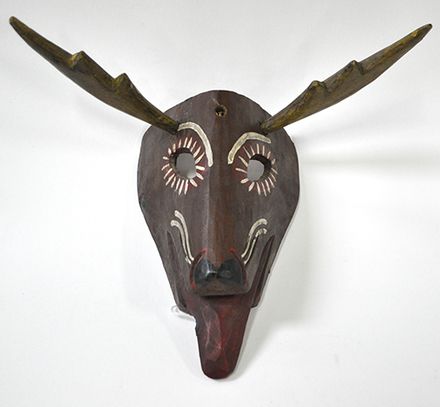 main photo of Mask; Guatemalan Deer Carved Wood