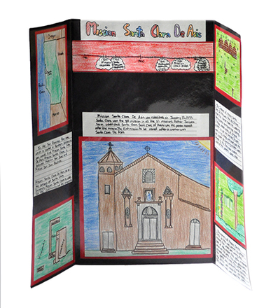 main photo of Unframed Cleared Poster; Student Project, "Mission Santa Clara"