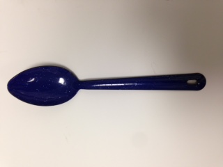 main photo of Spoon; Blue with White Specs