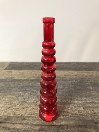 main photo of Red Glass Bud Vase A