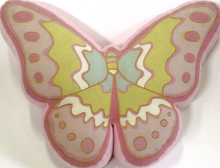 main photo of Pillow; kid's cushion shaped like a butterfly