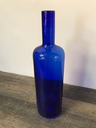 main photo of Blue Glass Bottle Vase