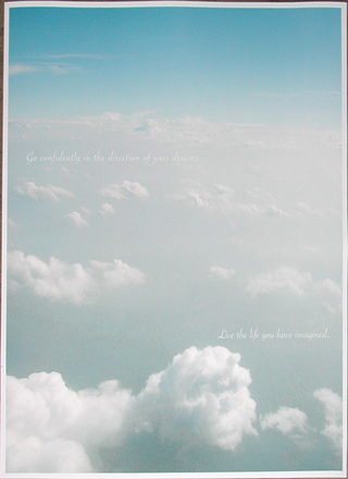 main photo of Unframed Cleared Poster; Inspirational Poster of Clouds