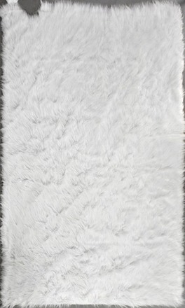 main photo of Rug, Faux Fur, White Shag, Flokati