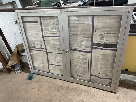 main photo of Enclosed Bulletin Board Cabinet