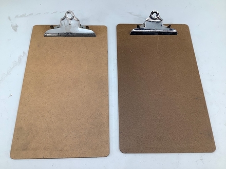 main photo of Legal Size Hardboard Clipboard with Sturdy Spring Clip, Wood