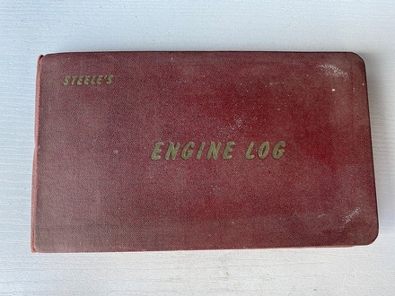 main photo of Vintage Engine Log Record Book