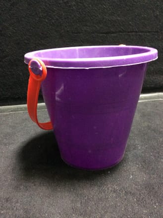 main photo of Bucket - Purple with Red Handle