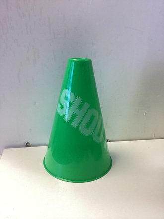 main photo of Green shout megaphone 8.5”
