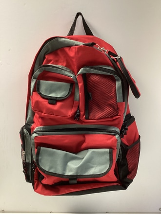 main photo of Red/grey backpack (multiple compartment)