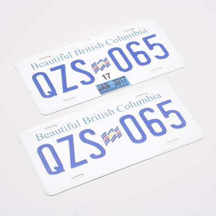 main photo of British Columbia Licence Plates - QZS 065