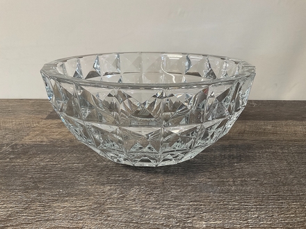 main photo of Large Contemporary Cut Crystal Bowl