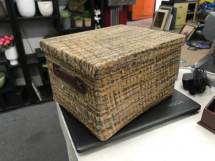 main photo of Woven Box with Lid
