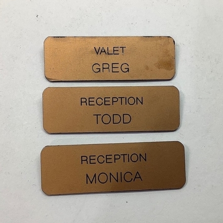main photo of Hospitality Name Tags, Gold