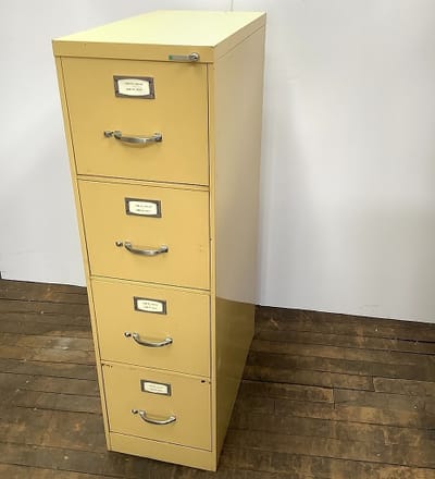 main photo of Yellow File Cabinet